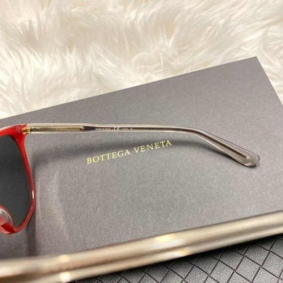 Bottega Veneta Red Frame Sunglasses - Picture 3 of 4
